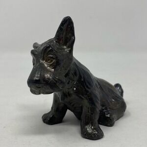 Vtg Scottish Terrier Scottie Dog Figurine Cast Metal Collectible
